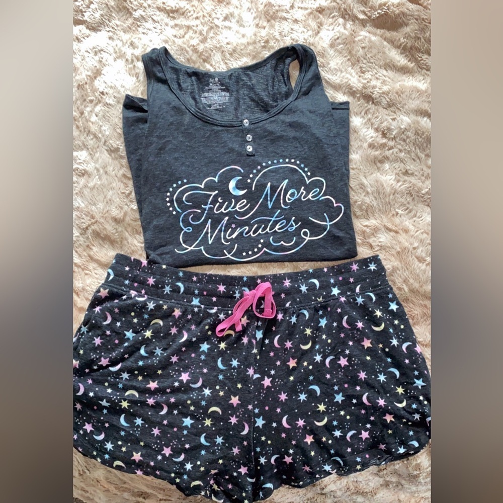 Secret Treasures Starry Night Pajama Shorts and top - Picture 4 of 5